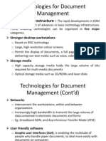 Technologies For Document Management: Underlying Infrastructure