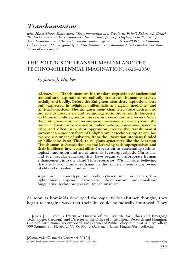 Transhumanist philosophy essay 08 image