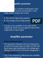 Amplifier Parameter: - Input Power