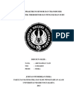 Karakteristik Thermistor Dan Mengukuran Suhu