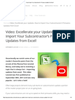 How To Import Your Subcontractor's Primavera Updates From PDF