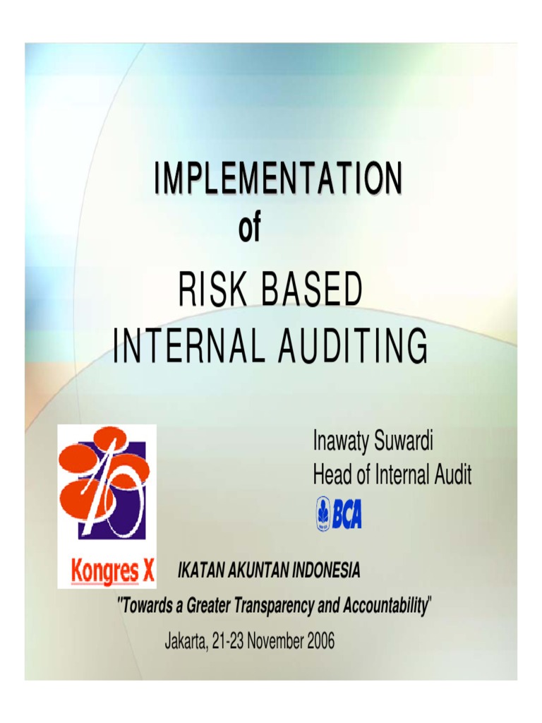 Risk-Based Internal Auditing Guide | PDF | Internal Audit | Risk Management