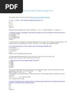 TCS New Pattern Placement Paper 2013