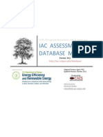 Iac Assessment Database Manual: US Department of Energy