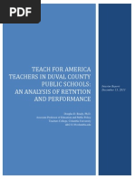 Download Teach for America Teachers in Duval County Public Schools An Analysis of Retention and Performance - Interim Report Dec 2013 by WJCT News SN218055459 doc pdf