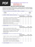 Download Employee Satisfaction Survey Sample Questionnaire by kamdica SN21805616 doc pdf