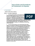 Understanding On Rules and Procedures Governing The Settlement of Disputes