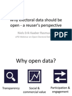 Niels Erik Kaaber Rasmussen  - Why electoral data should be open - a reuser's perspective