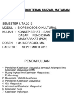 Konsep Dasar Pendidikan Kesehatan Masyarakat (PKM)