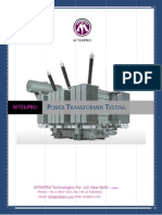 TRANSFORMER Testing Manual Final PDF