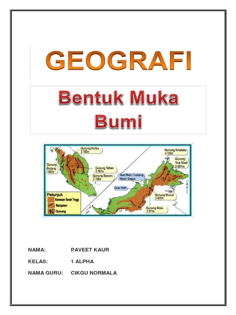 Bentuk Muka Bumi Malaysia Folio Tingkatan 1 Pdf