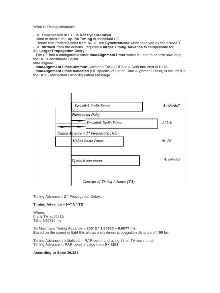 Timing Advance N-TA TS | PDF | Computers | Technology & Engineering