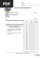 Sabah 2009 SPM Trial - Add Maths