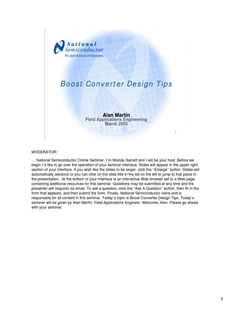 Boost Converter Design Tips | PDF