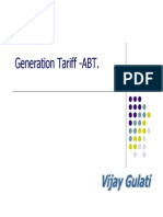 Generation Tariff - ABT