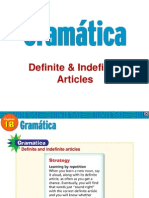 Grammar Definite & Indefinite Articles