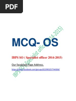 Operating Systems MCQ Bank For SBI SO (440+)