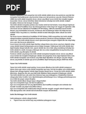 Pengertian Tata Tertib Sekolah