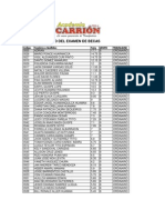 Primer Examen de Becas Abril - Agosto 2014