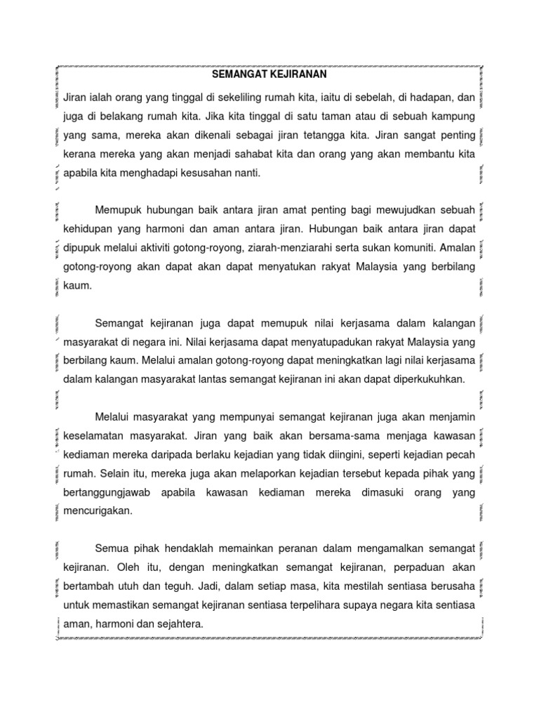 Semangat Kejiranan Pdf