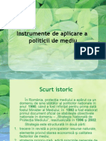 Instrumente de Aplicare A Politicii de Mediu