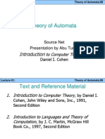 Theory of Automata Lecture 1
