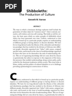 Download Shibboleths The Production of Culture by Voices and Visions Project SN21813517 doc pdf