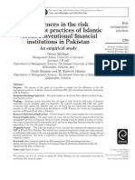 Differences in The Risk Management Practices of Islamic Versus Conventional Financial Institutuions in Pakistan