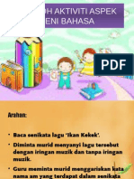 Contoh Aktiviti Aspek Seni Bahasa