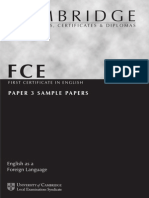FCE - PAPER 3