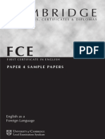 FCE - PAPER 4