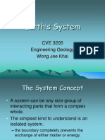 Earth's System: CVE 3205 Engineering Geology Wong Jee Khai