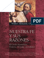 Altmann Walter - Nuestra Fe Y Sus Razones - El Credo Apostolico - Historia Mensaje Actualidad