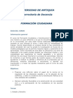 Colombia: Formacion Ciudadana y Constitucional (Universidad de Antioquia)