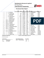Tudor Long Beach Race Provisional Results