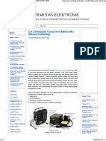 Cara Menyolder Komponen Elektronika Produksi Perakitan Elektronik