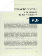 BOURDIEU Espacio Social y La Genesis de Las Clases