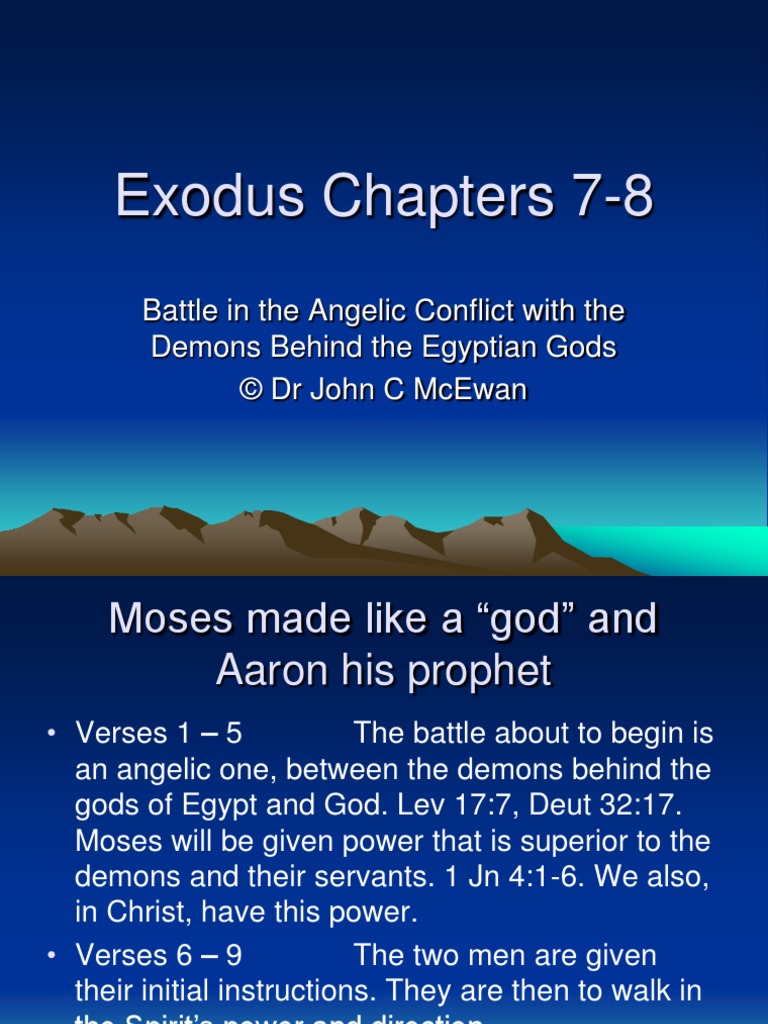 Exodus Chapter 7-8 | PDF