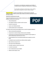 Las Técnicas de Estudio Son Métodos o Procedimientos Empleados para Facilitar El Aprendizaje