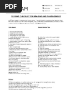 75 Point Checklist for Staging and Photography