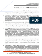 Principios Claves de Las Microfinanzas