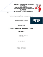 Manual Prácticas Parasitología I