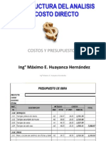 10c. - Analisis de Costo Directo