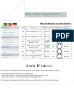 Anéis de Retenção ou Anéis Elásticos