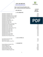 Lista de Precios CIA. Ltda.. 2013