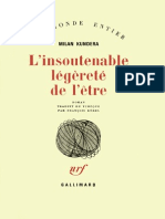 Milan Kundera, L'insoutenable légèreté de l'être