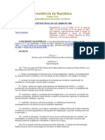 Decreto No 99.274, De 6 de Junho de 1990.