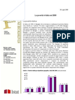 Istat - La povertà in Italia 2008 -30 luglio 2009