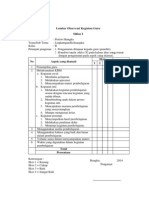 Lembar Observasi Kegiatan Guru Penelit