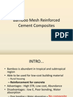 Bamboo Mesh Reinforced Cement Composites